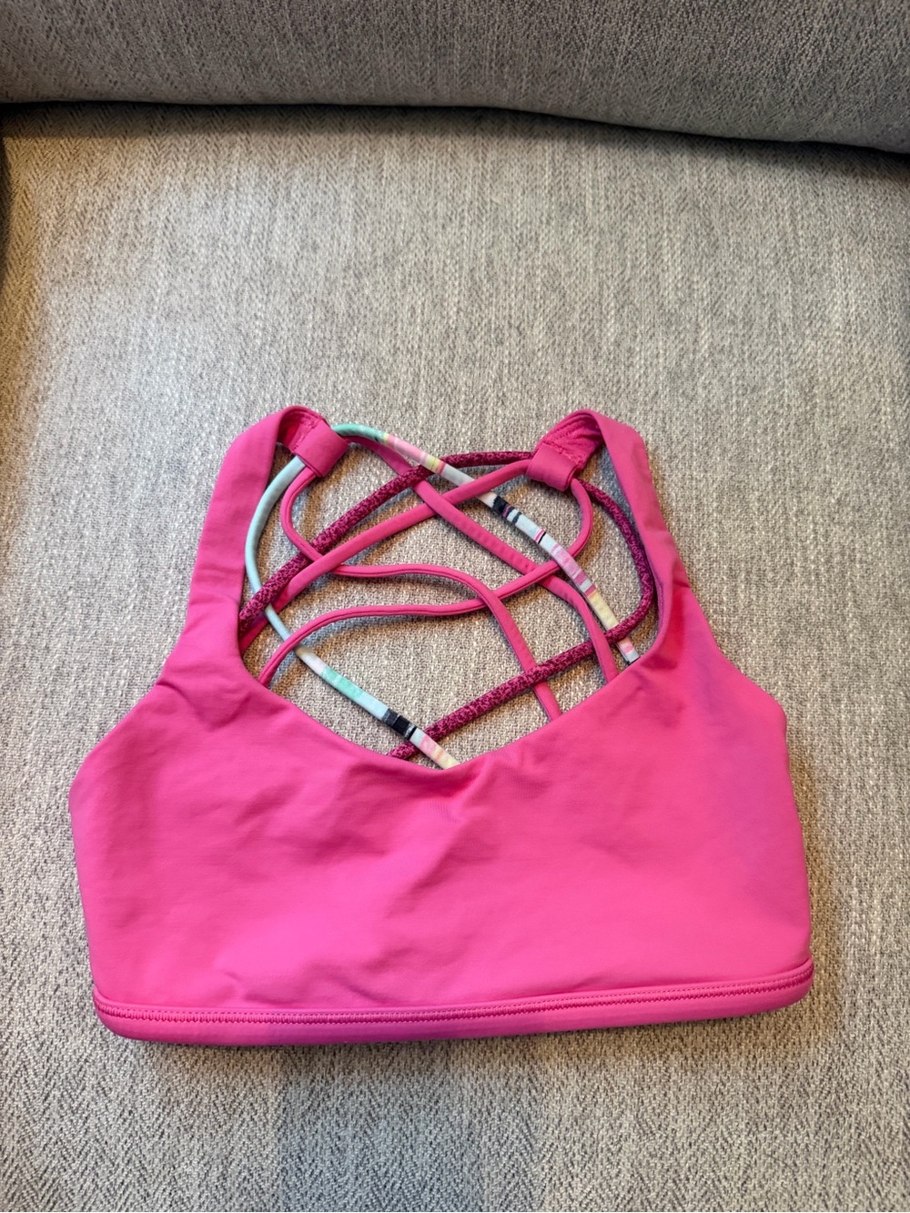 lululemon athletica Pink Strappy Sports Bra